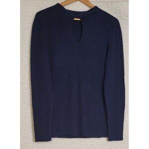 Lewitt Cashmere Sweater Navy Blue Size XXL 2XL NEW Women Long Sleeve 1132